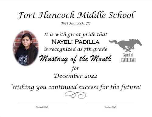 Nayeli Padilla 7th Grade